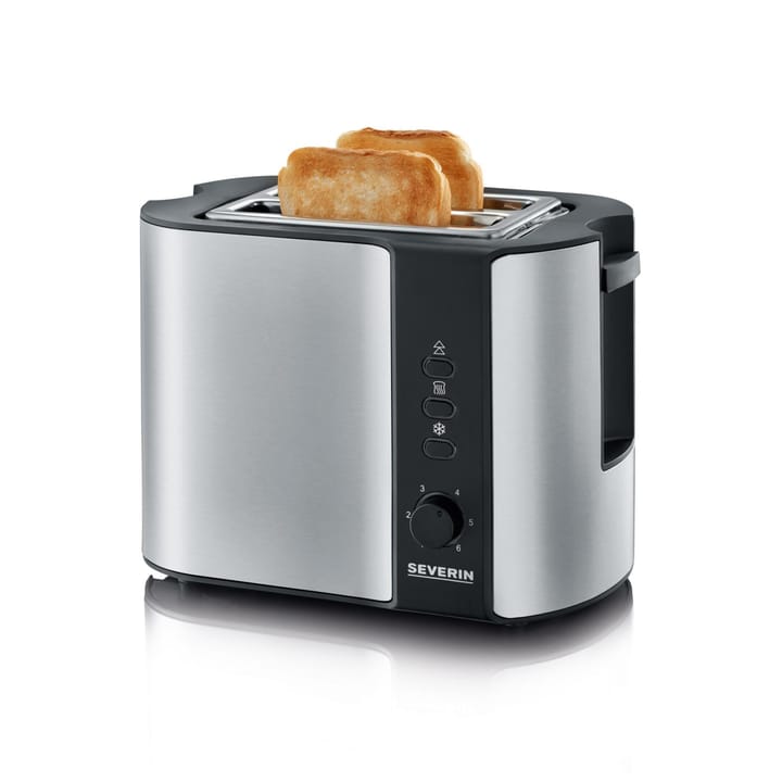 Severin AT 2589 Toaster 2 Slices, Brushed steel-black Severin