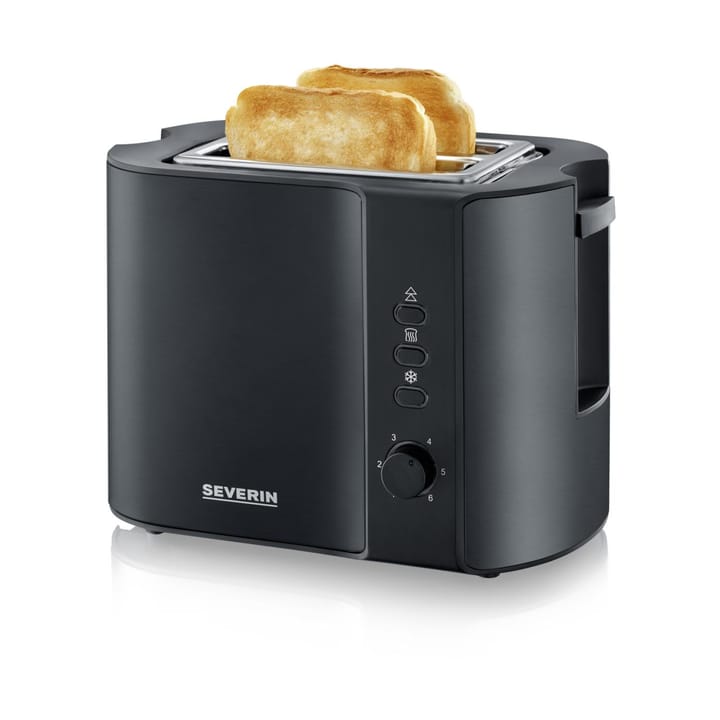 Severin AT 9552 toaster 2 slices, Matte black Severin