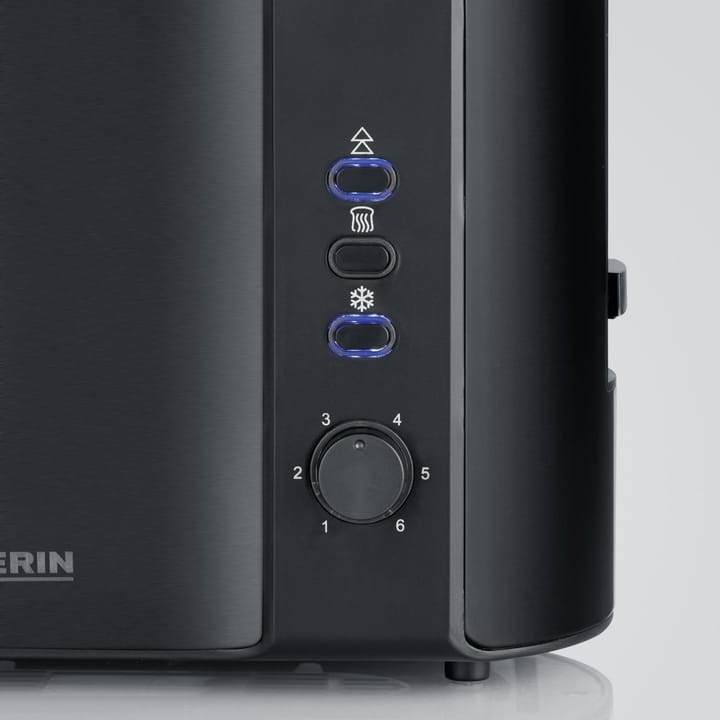 Severin AT 9552 toaster 2 slices, Matte black Severin