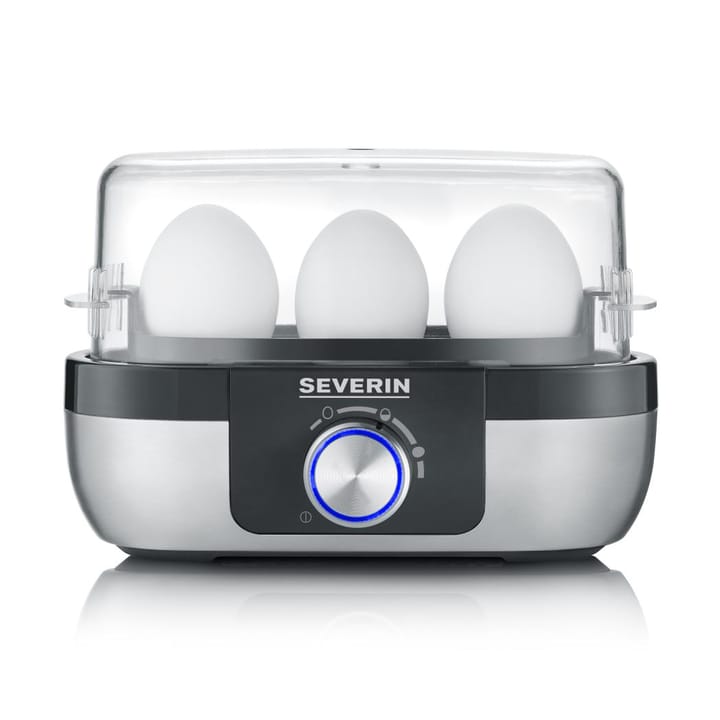 Severin EK 3163 Premium Egg Cooker 1-3 Eggs - Black-silver - Severin