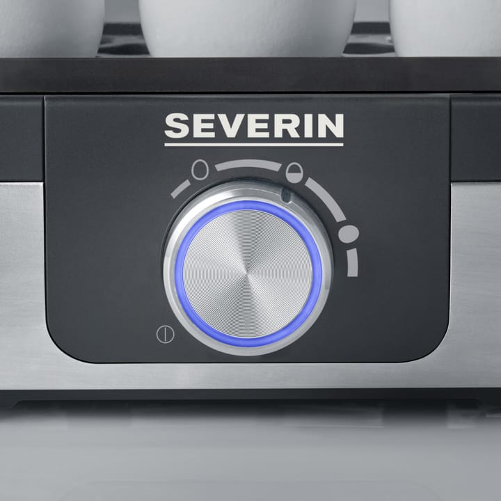 Severin EK 3163 Premium Egg Cooker 1-3 Eggs, Black-silver Severin