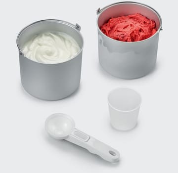 Severin EZ 7406 ice cream maker with compressor 2x2 L - Stainless steel - Severin