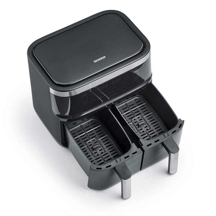 Severin FR 2453 airfryer double 2x4 L, Black Severin