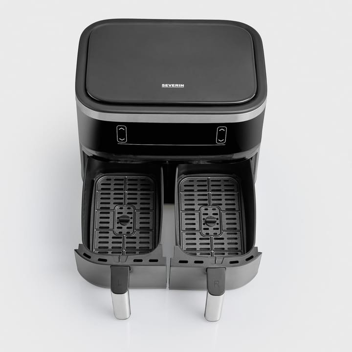 Severin FR 2453 airfryer double 2x4 L, Black Severin