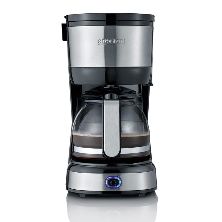 Severin KA 4808 Compact Coffee Maker 4 Cups, Stainless steel-black Severin