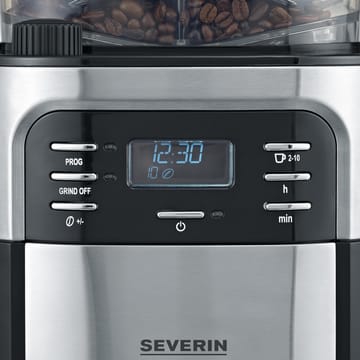 Severin KA 4810 Coffee Maker with Grinder 10 Cups - Black - Severin