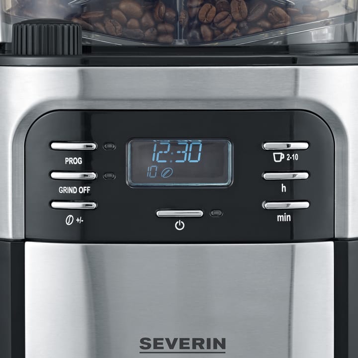 Severin KA 4810 Coffee Maker with Grinder 10 Cups, Black Severin