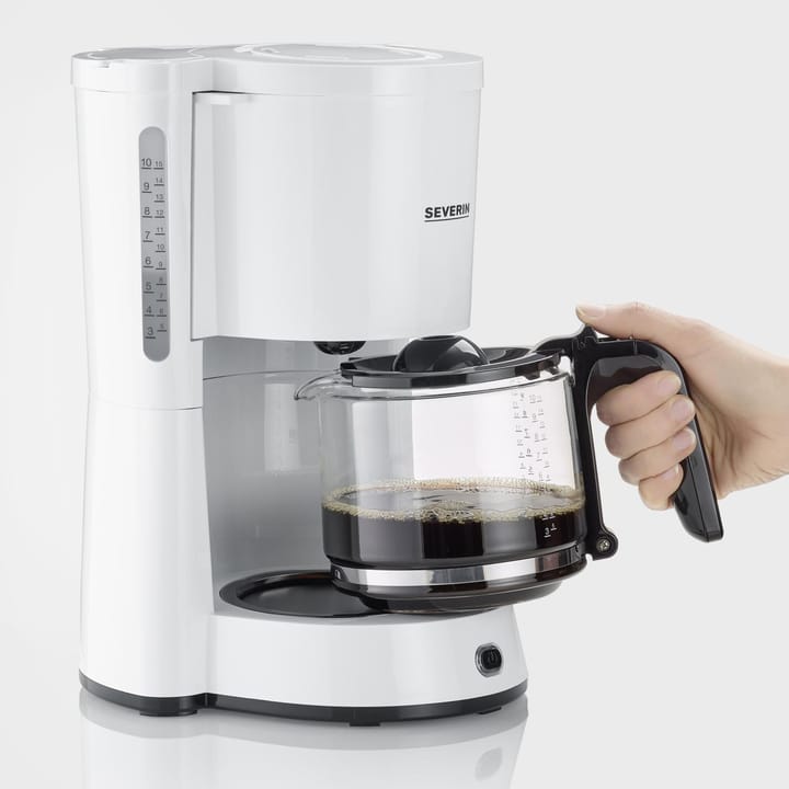 Severin KA 4816 Type coffee maker 10 cups, White Severin