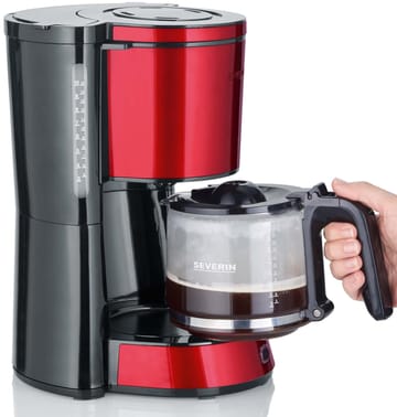 Severin KA 4817 Type coffee maker 10 cups - Red-metal - Severin