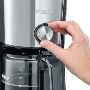 Severin KA 4825 Aroma Select Coffee Maker 10 Cups - Stainless steel-black - Severin