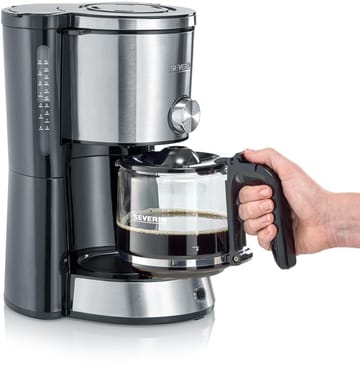 Severin KA 4825 Aroma Select Coffee Maker 10 Cups - Stainless steel-black - Severin