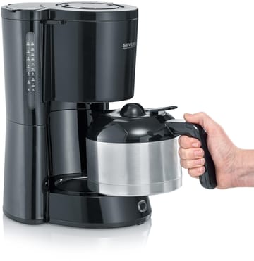 Severin KA 4835 Type Thermos Coffee Maker 8 Cups - Black - Severin