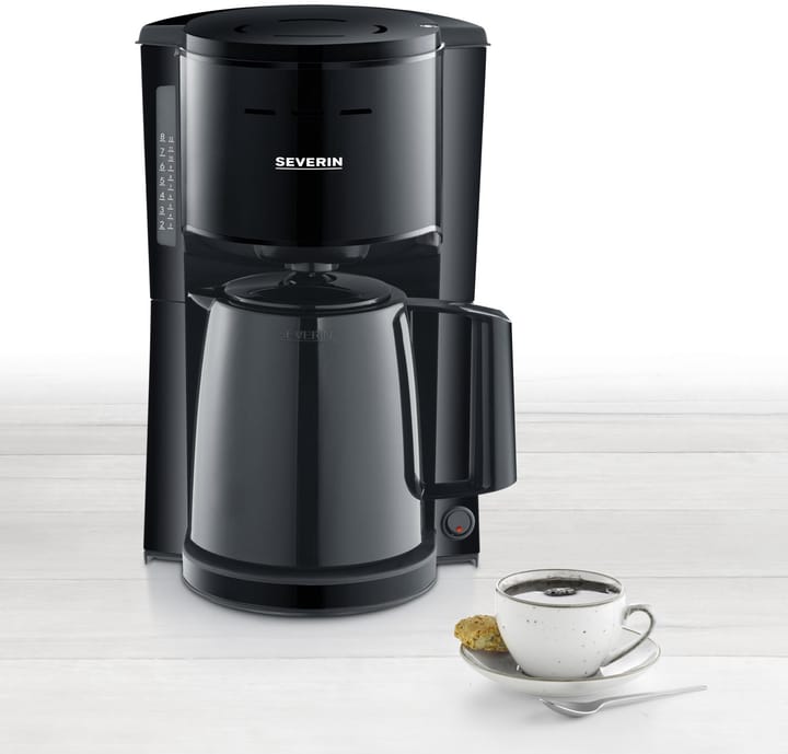 Severin KA 9306 Thermos Coffee Maker 8 cups, Black Severin