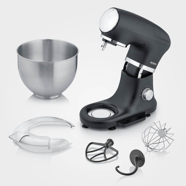 Severin KM 3898 food processor with scale 5.5 L, Black Severin