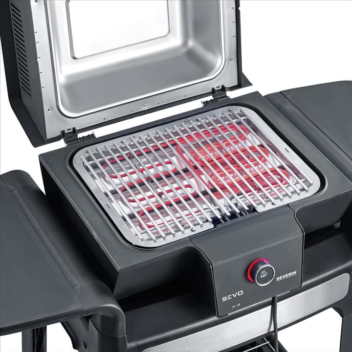 Severin PG 8107 Sevo Electric Grill with Grill Cart, Black Severin