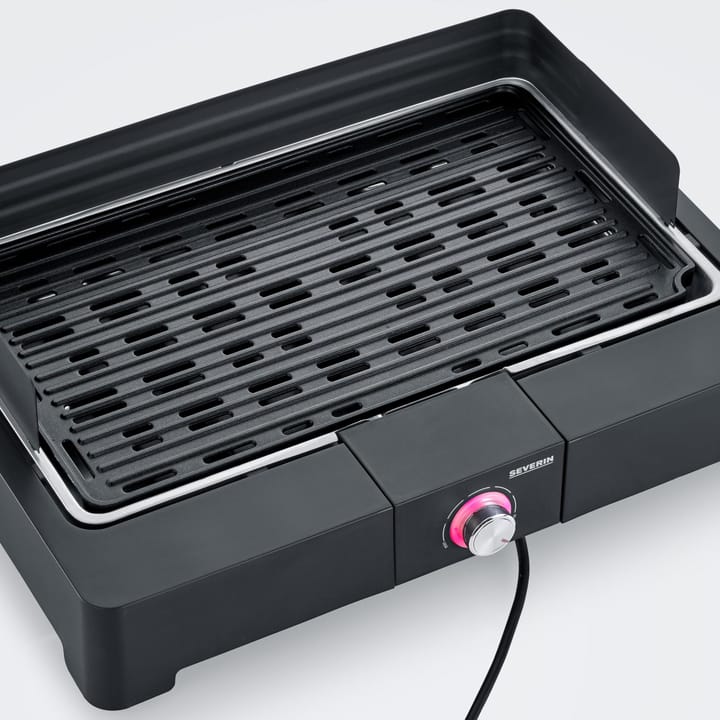 Severin PG 8567 Electric Grill with Grill Plate, Black Severin