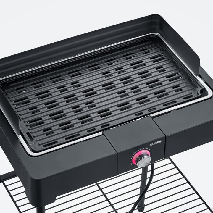 Severin PG 8568 Electric Grill with Stand and Grill Plate, Black Severin