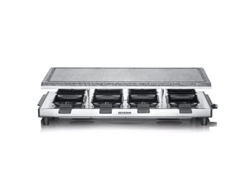 Severin RG 2374 Raclette with Stone 8 Pans - Silver - Severin