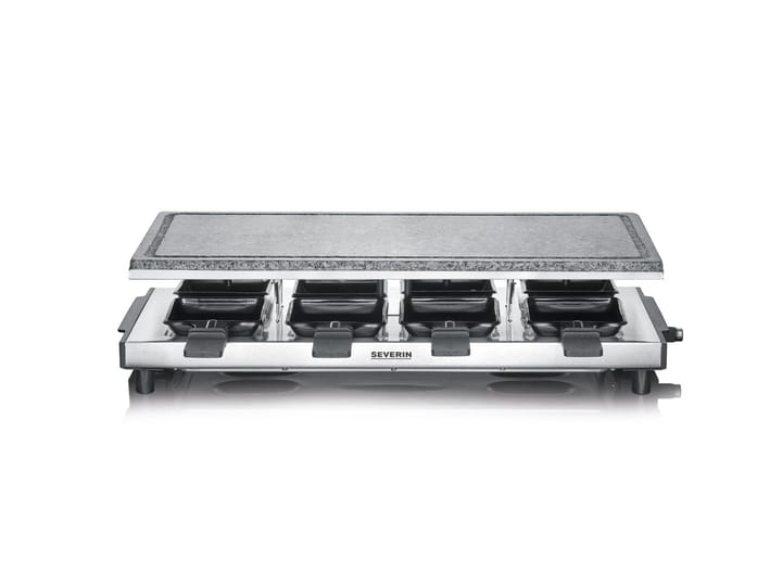 Severin RG 2374 Raclette with Stone 8 Pans, Silver Severin