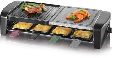 Severin RG 9645 Raclette Combo Basic 8 Pans - Black - Severin