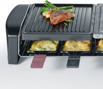 Severin RG 9645 Raclette Combo Basic 8 Pans - Black - Severin