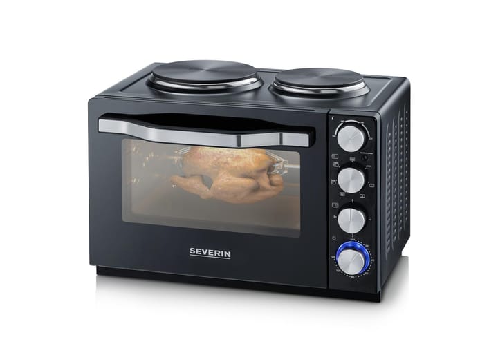 Severin TO 2074 countertop stove with oven 30 L, Black Severin