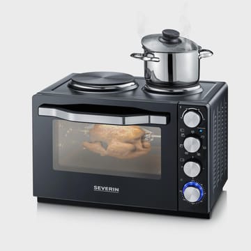 Severin TO 2074 countertop stove with oven 30 L - Black - Severin