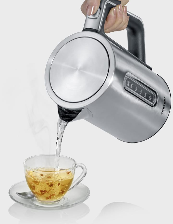 Severin WK 3418 kettle with temperature setting 1.7 L, Stainless steel Severin