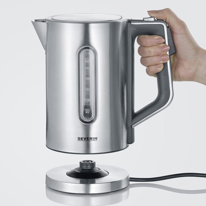 Severin WK 3418 kettle with temperature setting 1.7 L, Stainless steel Severin