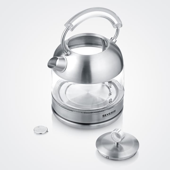 Severin WK 3459 Retro electric kettle 1.7 L, Stainless steel Severin