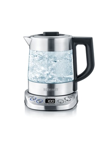 Severin WK 3473 Deluxe Mini Tea Kettle 1 L - Stainless steel - Severin