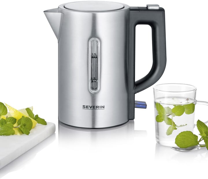 Severin WK 3647 travel kettle set 0.5 L, Brushed steel Severin