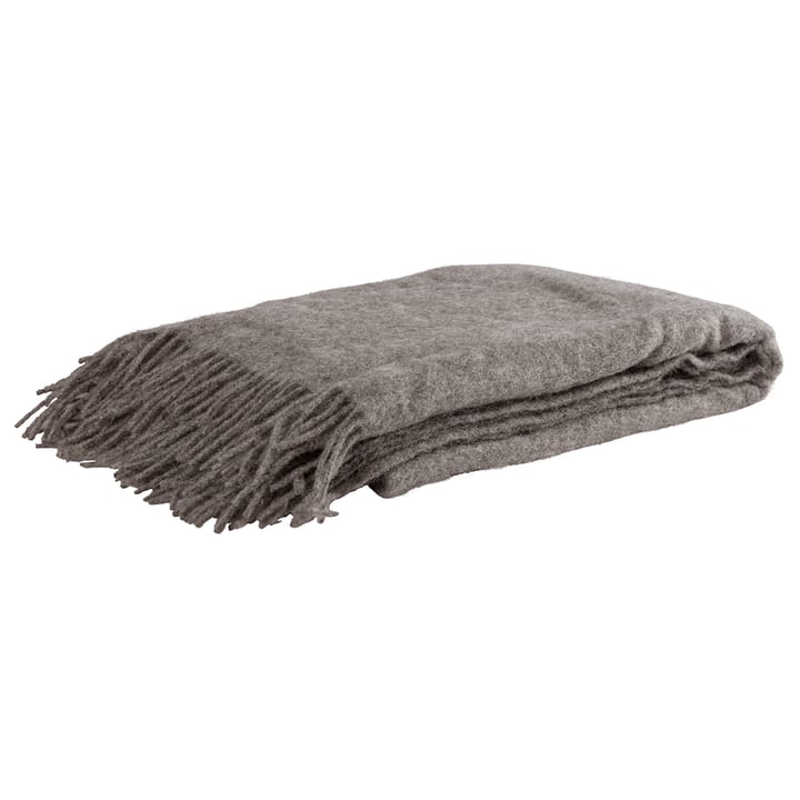 Leia wool throw 130x200 cm - Granite - Shepherd of Sweden