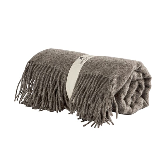 Leia wool throw 130x200 cm, Granite Shepherd of Sweden