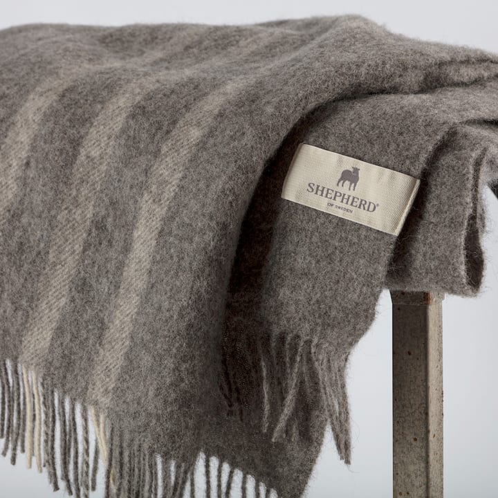 Lucy wool throw 140x240 cm, Granite Shepherd of Sweden