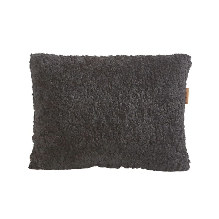 Shepherd Lina sheep skin cushion 40 x 30 cm - concrete grey - Shepherd of Sweden