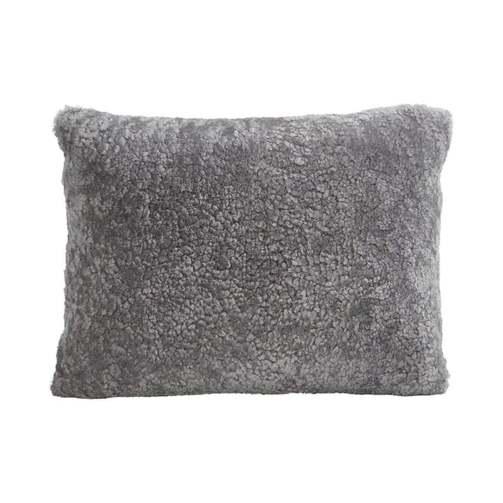 Shepherd Lina sheep skin cushion 40 x 30 cm - graphite - Shepherd of Sweden