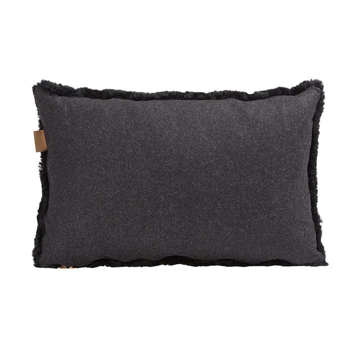 Shepherd Lina sheep skin cushion 60 x 40 cm, black Shepherd of Sweden