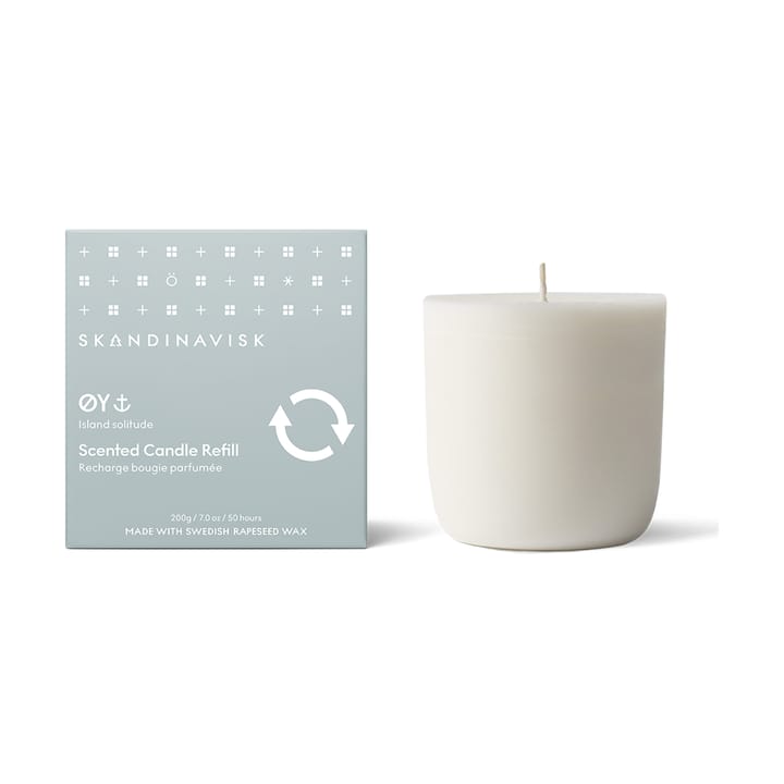 Refill Øy scented candle - 200 g - Skandinavisk