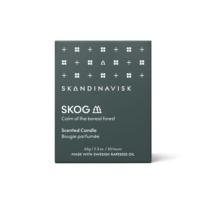 Skog scented candle with lid, 65 g Skandinavisk