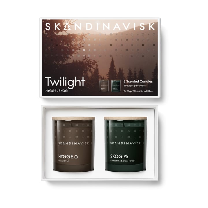 Twilight scented candle gift set 2 pieces - 65 g - Skandinavisk