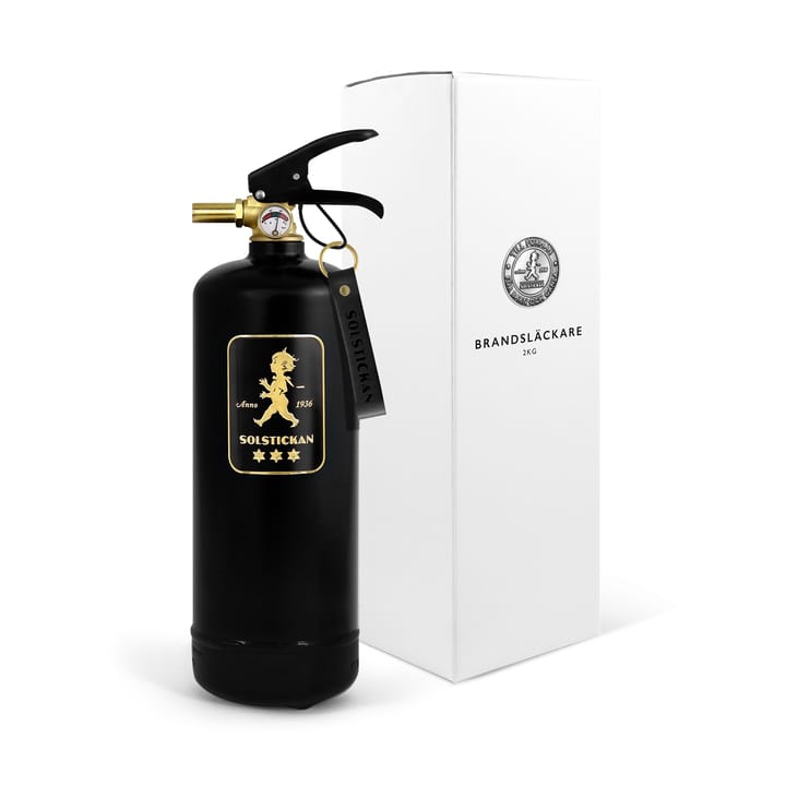 Solstickan fire extinguisher 2 kg, Black-gold Solstickan Design