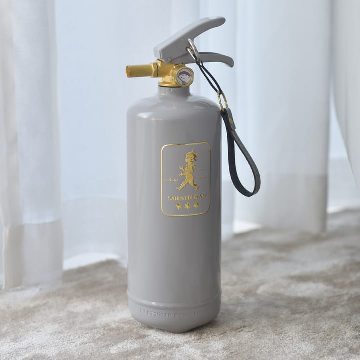 Solstickan fire extinguisher 2 kg, Design Edition grey-gold Solstickan Design