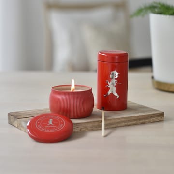 Solstickan gift box scented candles + matchstick tube - Red-scented candle cinnamon & orange - Solstickan Design