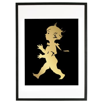 Solstickan poster 50x70 cm - Gold-black - Solstickan Design