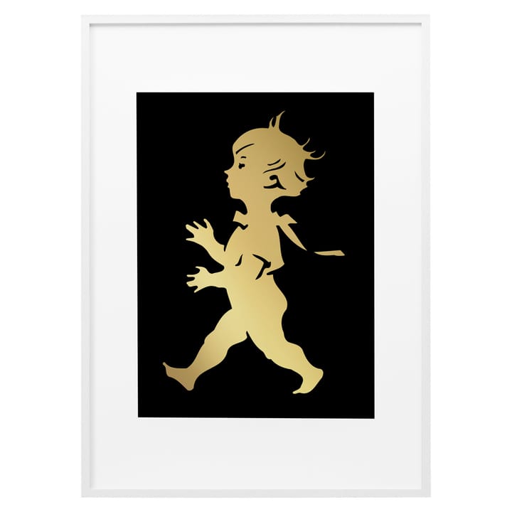 Solstickan poster 50x70 cm, Gold-black Solstickan Design