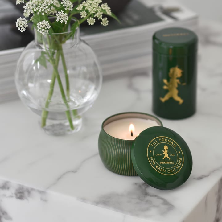 Solstickan scented candle 25 h, Green-pine forest Solstickan Design