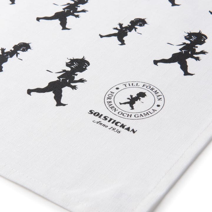 Solstickan tea towel 50x70 cm, White-black Solstickan Design