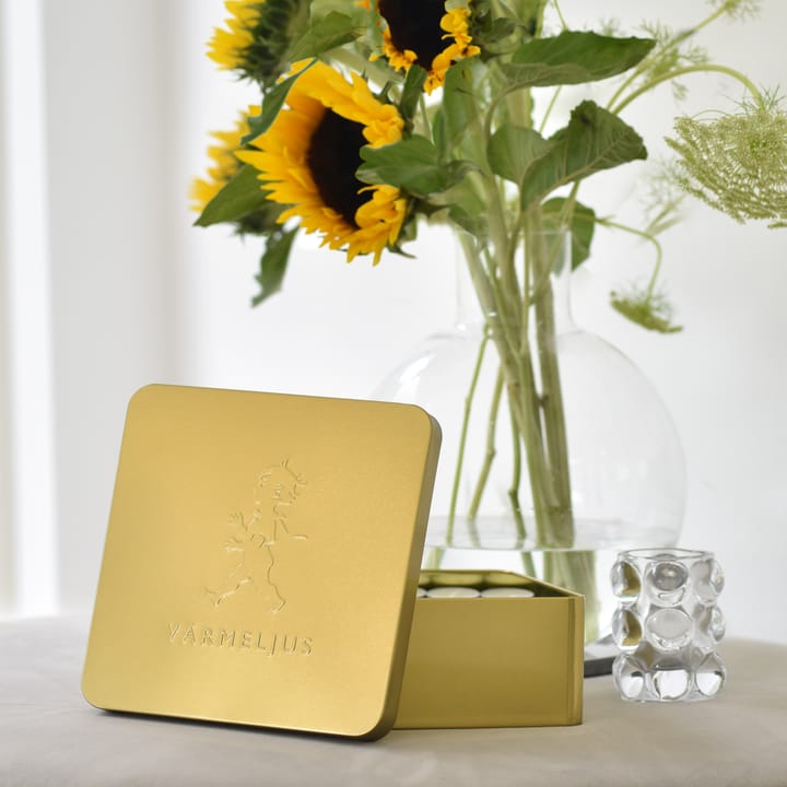 Solstickan tealight box 21x21 cm, Gold Solstickan Design
