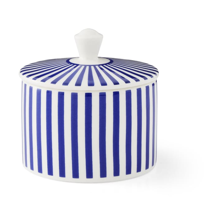 Steccato sugar bowl with lid 29 cl - Blue-white - Spode